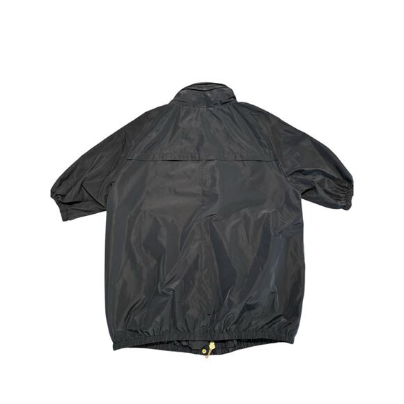 Michael Michael Kors Blue Gold Zip Hooded Jacket Sz S 1/2 Sleeve Lightweight - Picture 10 of 10